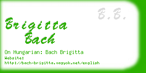 brigitta bach business card